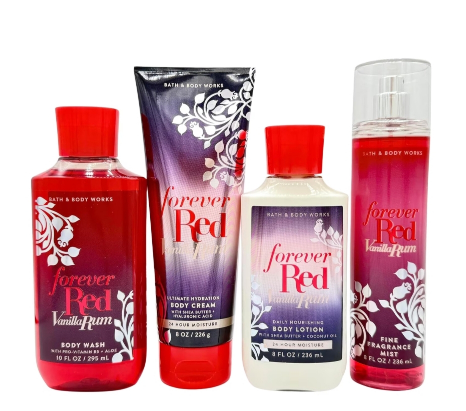 Bath & Body Works Forever Red Vanilla Rum Collection 